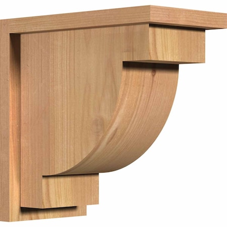 Ekena Millwork Alpine Smooth Corbel w/Backplate, Western Red Cedar, 7 1/2"W x 14"D x 14"H COR08X14X14ALP01SWR
